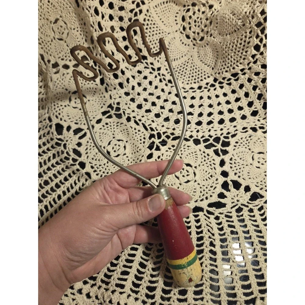 Antique Wire Coil Potato Masher Decor